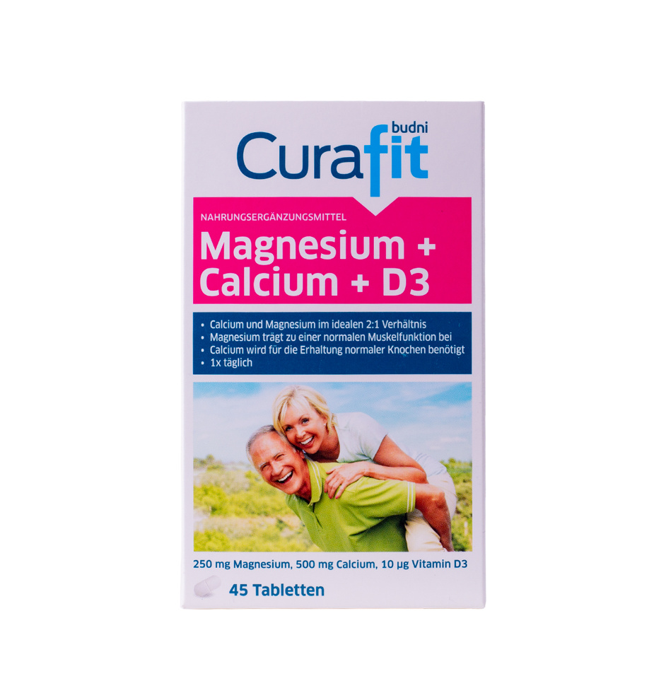 Витамины Cura Fit Magnesium+Calcium+D3 45st